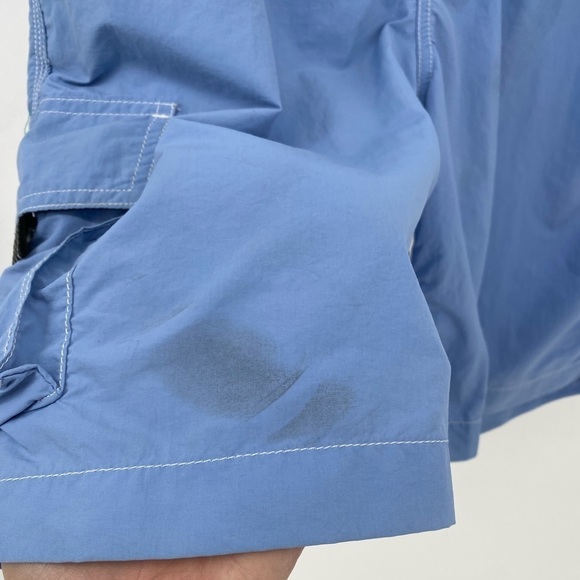 Lands End Baby Blue Cargo Swim Trunks Size Medium 32/34 - Picture 2 of 9